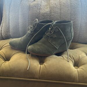 Toms Forest Green Lace Up Boots